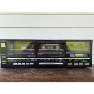 Vintage Sanyo Stereo Double Cassette Deck JA 688 With Dolby System & High-Speed